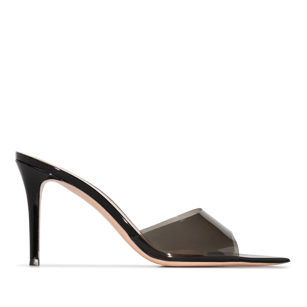 Gianvito Rossi
Elle 85mm transparent-strap mules NWT